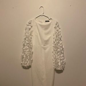 SHEIN flower appliqué dress